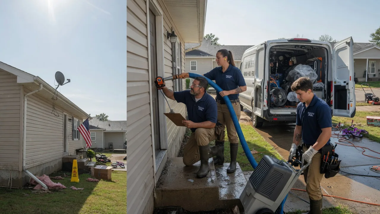 Ceiling Water Damage Restoration in Helena, OK near me